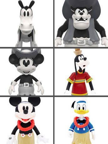 Disney Mickey and Friends ReAction Vintage Collection Set of 6 Figures Gallery Image 2