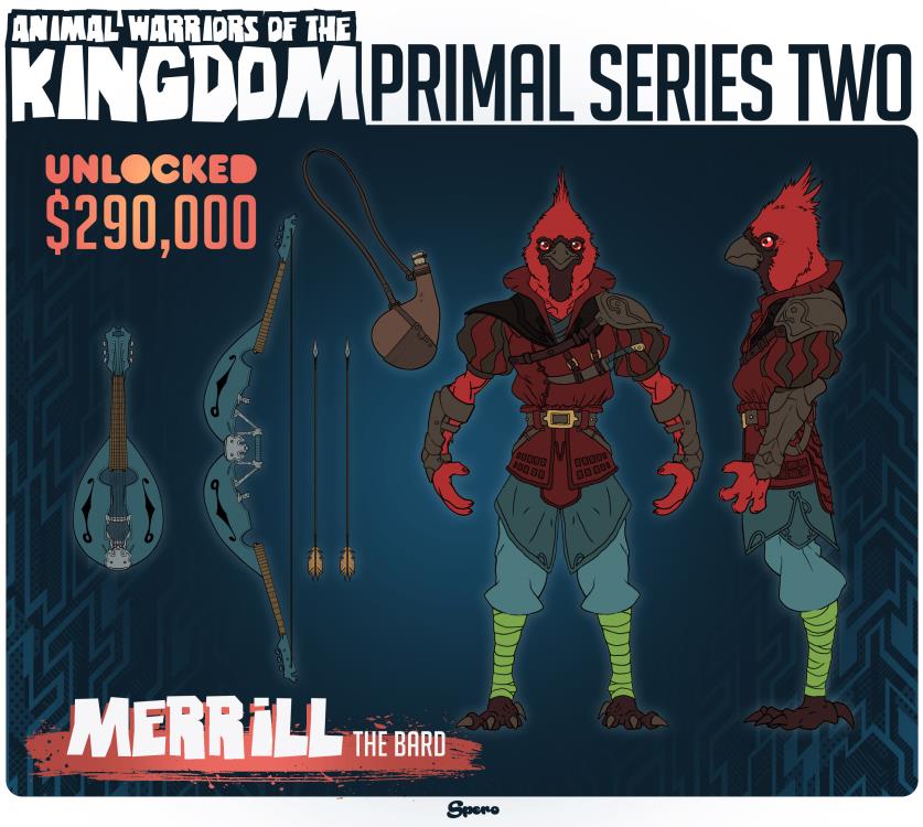 Animal Warriors of the Kingdom Primal Collection Series 2 Merril Gallery Image 3