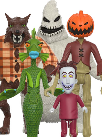 The Nightmare Before Christmas ReAction Set of 5 Figures