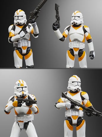 Star Wars: The Vintage Collection Phase II Clone Trooper (212th) Exclusive Four-Pack Gallery Image 2