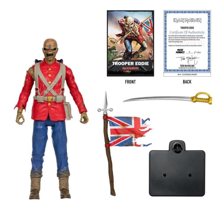 Iron Maiden Music Maniacs Trooper Eddie 6" Limited Edition Figure Gallery Image 11