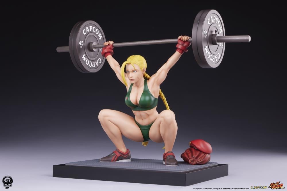 Street Fighter Premier Series Cammy (Powerlifting Classic Ver.) 1/4 Scale Statue Gallery Image 8