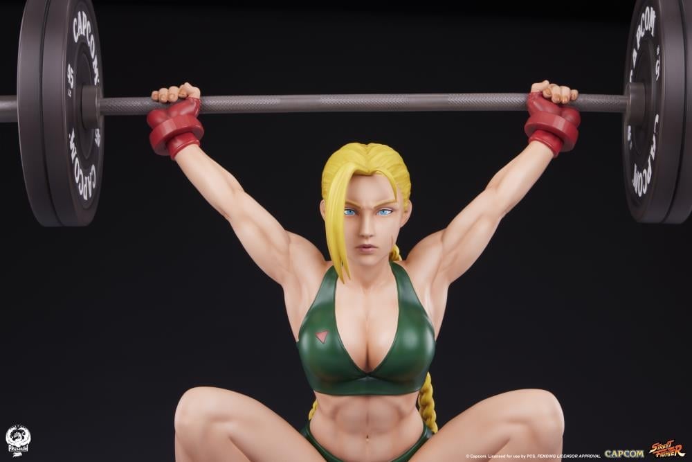 Street Fighter Premier Series Cammy (Powerlifting Classic Ver.) 1/4 Scale Statue Gallery Image 15