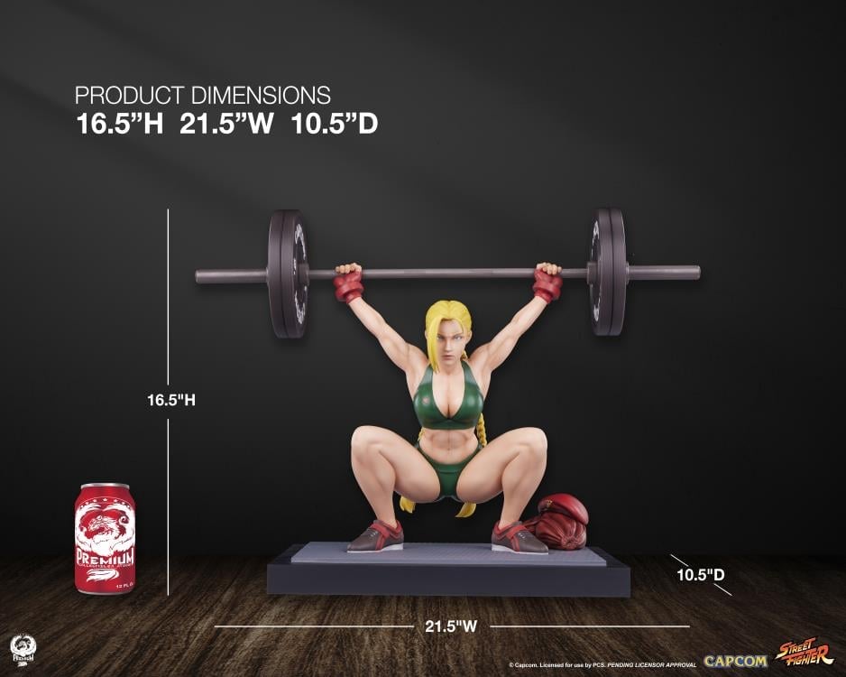 Street Fighter Premier Series Cammy (Powerlifting Classic Ver.) 1/4 Scale Statue Gallery Image 25