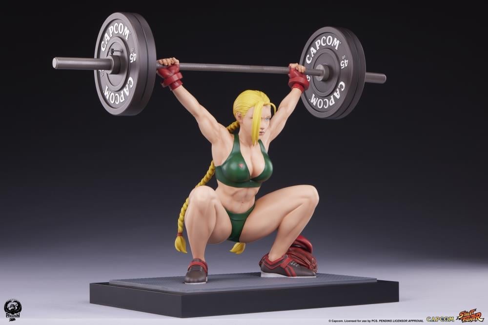 Street Fighter Premier Series Cammy (Powerlifting Classic Ver.) 1/4 Scale Statue Gallery Image 14
