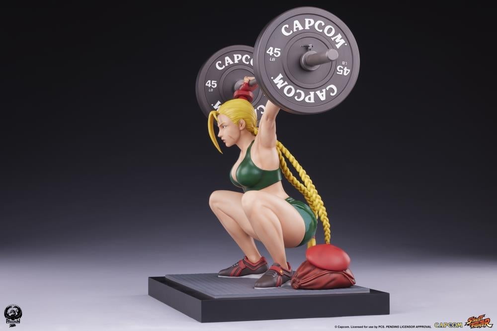Street Fighter Premier Series Cammy (Powerlifting Classic Ver.) 1/4 Scale Statue Gallery Image 9