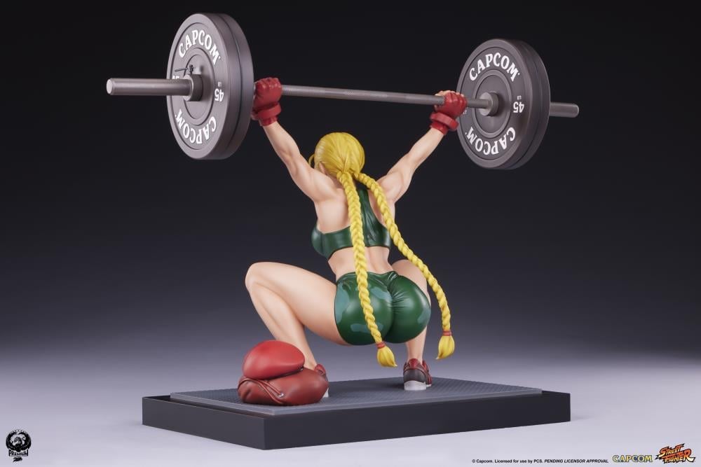 Street Fighter Premier Series Cammy (Powerlifting Classic Ver.) 1/4 Scale Statue Gallery Image 10