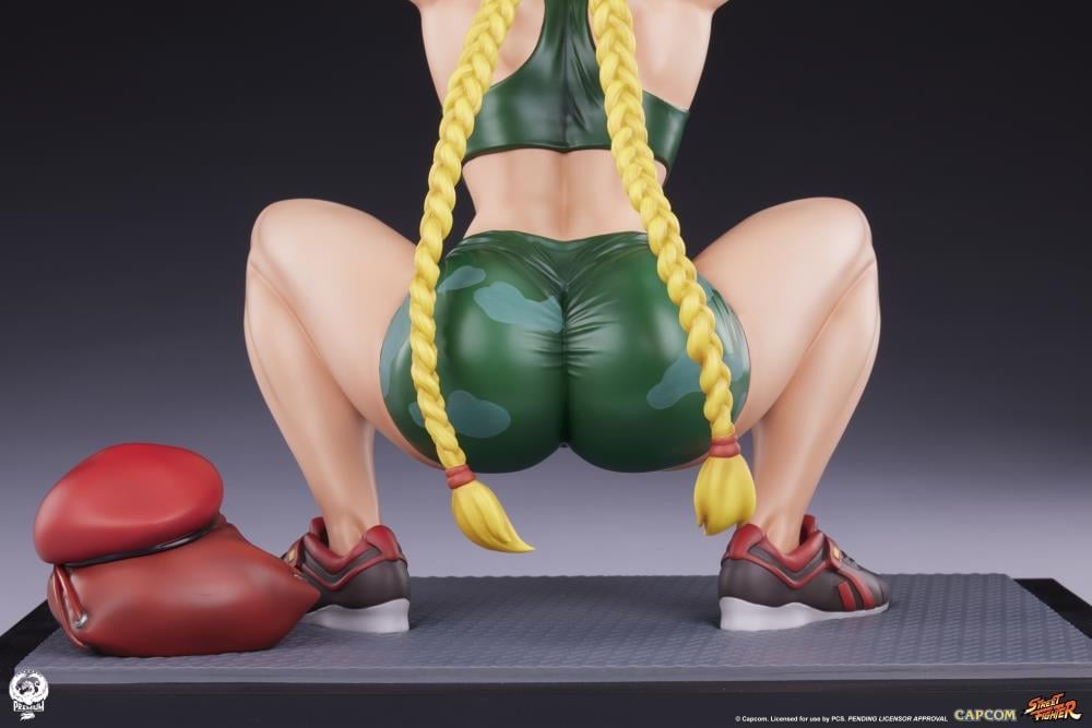 Street Fighter Premier Series Cammy (Powerlifting Classic Ver.) 1/4 Scale Statue Gallery Image 22