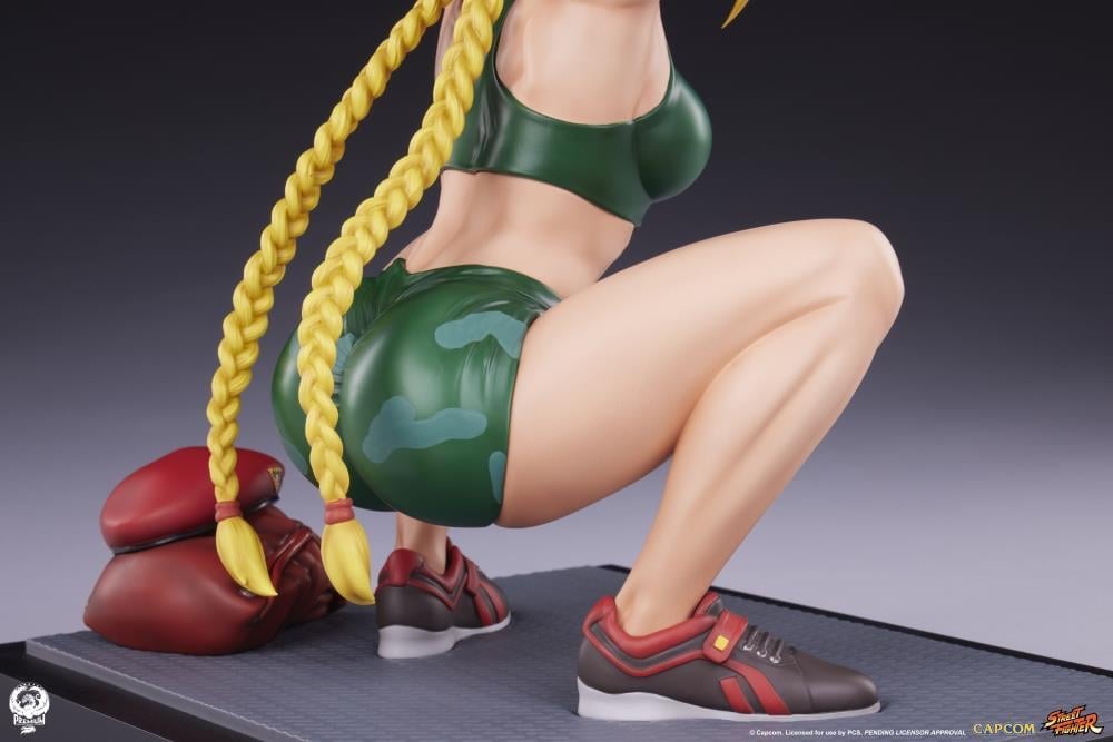 Street Fighter Premier Series Cammy (Powerlifting Classic Ver.) 1/4 Scale Statue Gallery Image 24