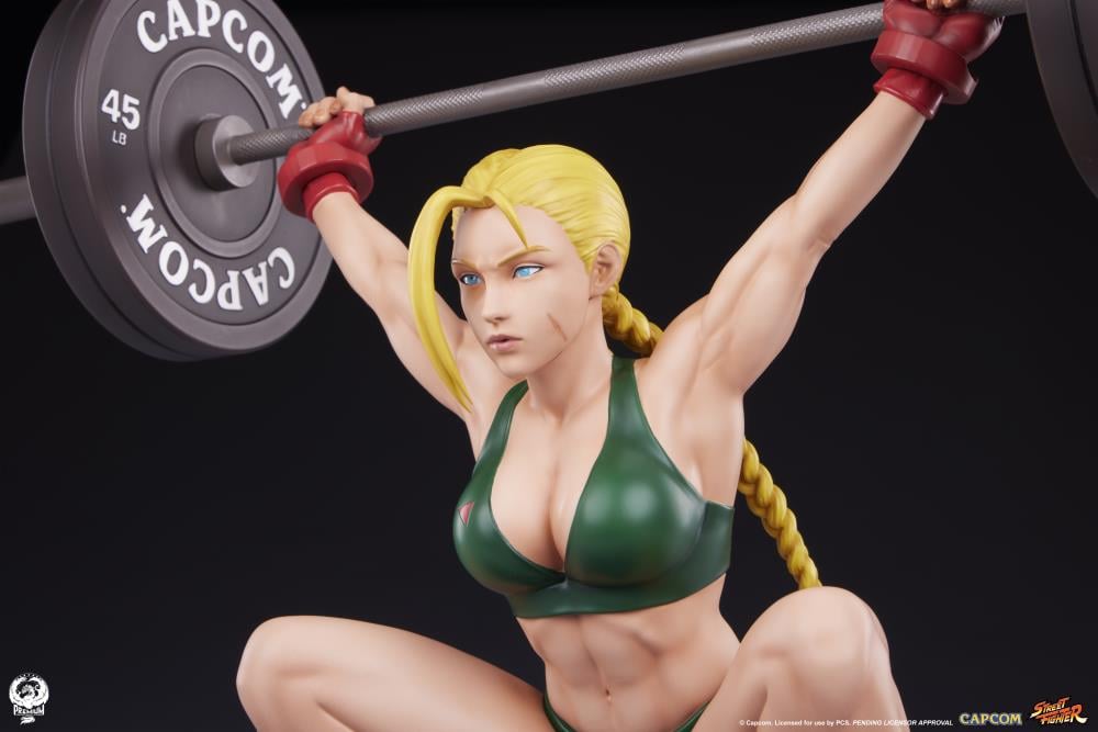 Street Fighter Premier Series Cammy (Powerlifting Classic Ver.) 1/4 Scale Statue Gallery Image 16