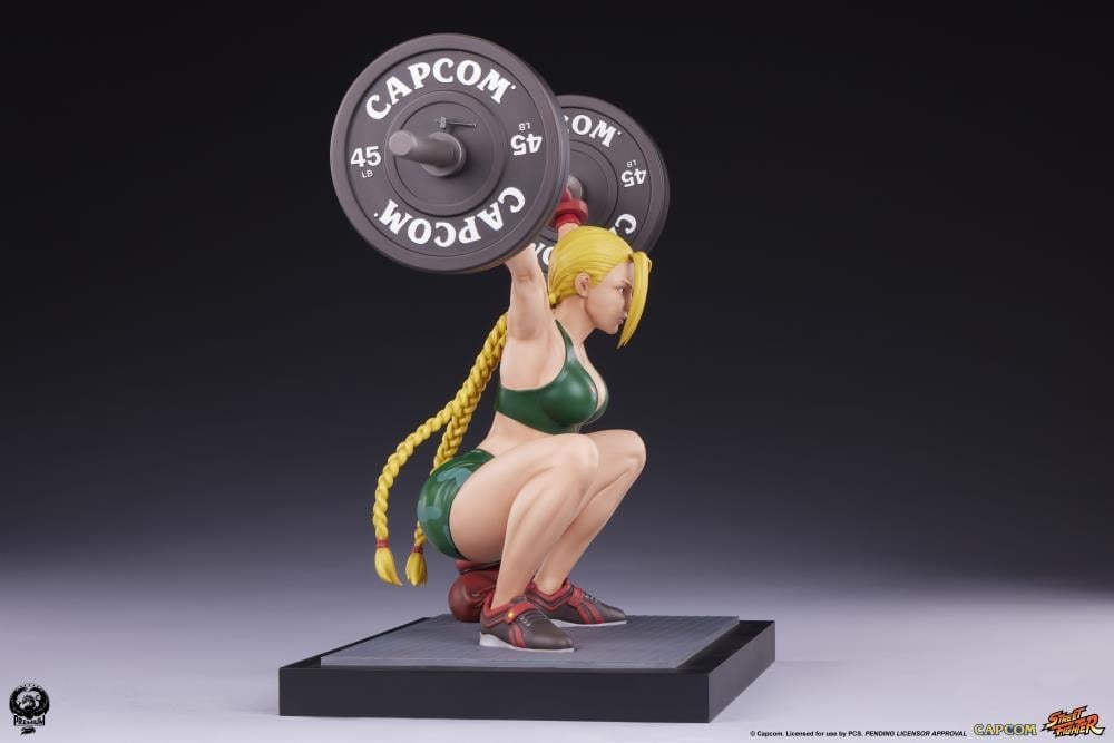 Street Fighter Premier Series Cammy (Powerlifting Classic Ver.) 1/4 Scale Statue Gallery Image 13