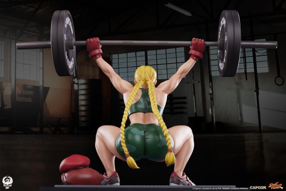 Street Fighter Premier Series Cammy (Powerlifting Classic Ver.) 1/4 Scale Statue Gallery Image 5