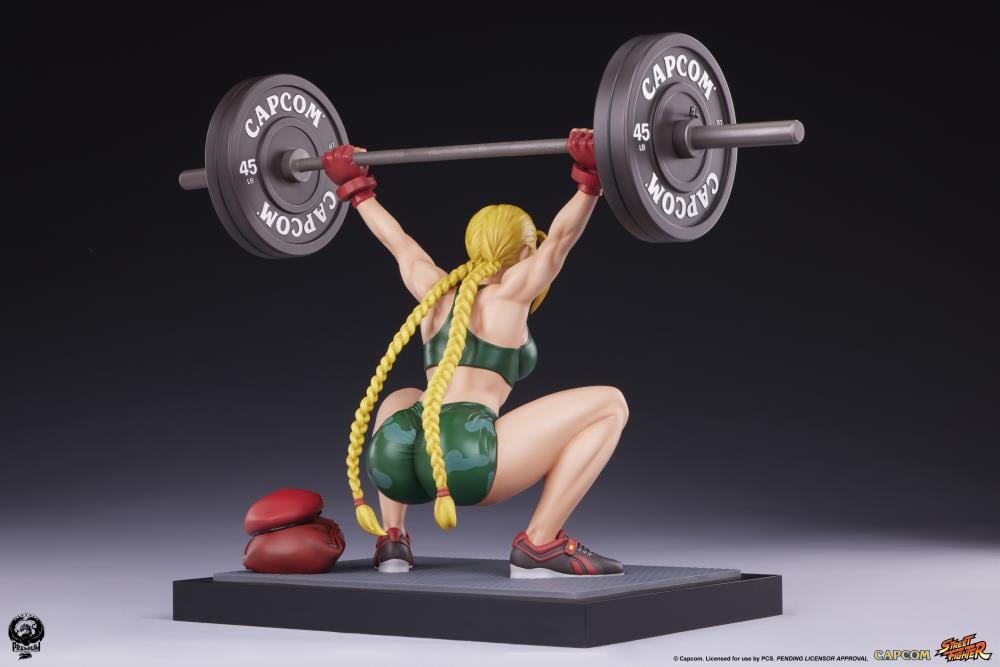 Street Fighter Premier Series Cammy (Powerlifting Classic Ver.) 1/4 Scale Statue Gallery Image 12