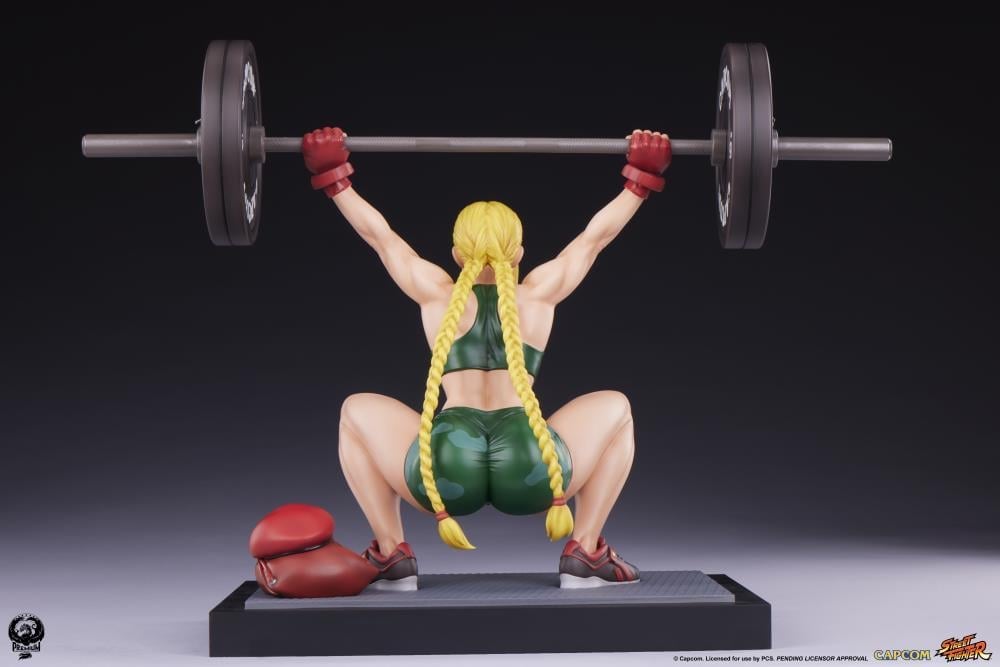 Street Fighter Premier Series Cammy (Powerlifting Classic Ver.) 1/4 Scale Statue Gallery Image 11