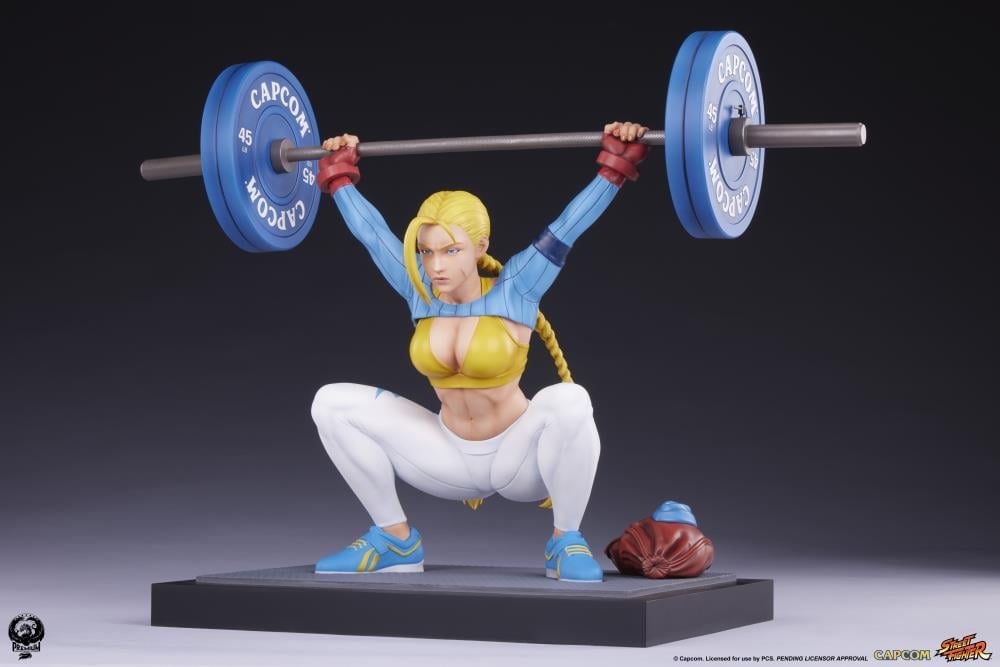 Street Fighter Premier Series Cammy (Powerlifting Alpha Ver.) 1/4 Scale Statue Gallery Image 8