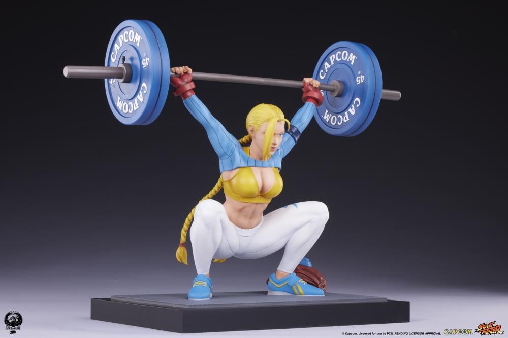 Street Fighter Premier Series Cammy (Powerlifting Alpha Ver.) 1/4 Scale Statue Gallery Image 14