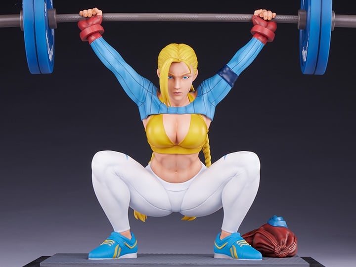 Street Fighter Premier Series Cammy (Powerlifting Alpha Ver.) 1/4 Scale Statue Gallery Image 1