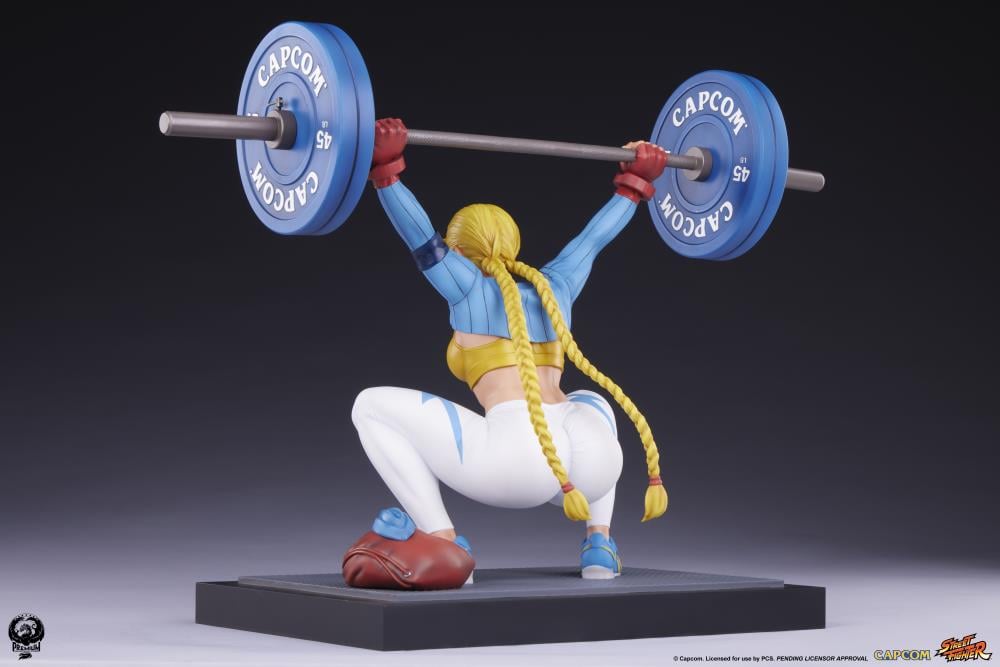 Street Fighter Premier Series Cammy (Powerlifting Alpha Ver.) 1/4 Scale Statue Gallery Image 10