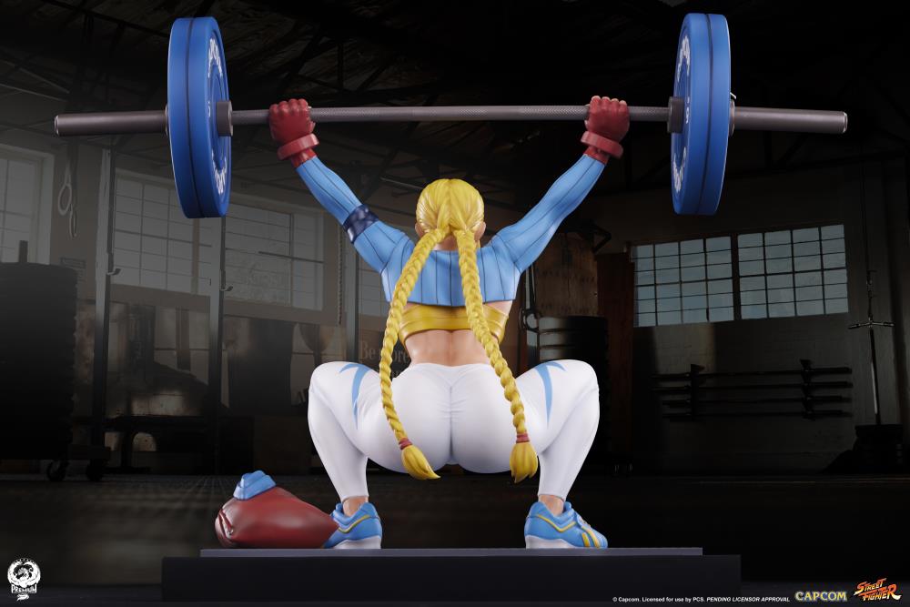 Street Fighter Premier Series Cammy (Powerlifting Alpha Ver.) 1/4 Scale Statue Gallery Image 5