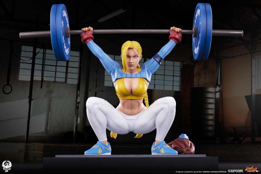 Street Fighter Premier Series Cammy (Powerlifting Alpha Ver.) 1/4 Scale Statue Gallery Image 3