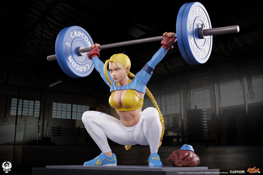 Street Fighter Premier Series Cammy (Powerlifting Alpha Ver.) 1/4 Scale Statue Gallery Image 4