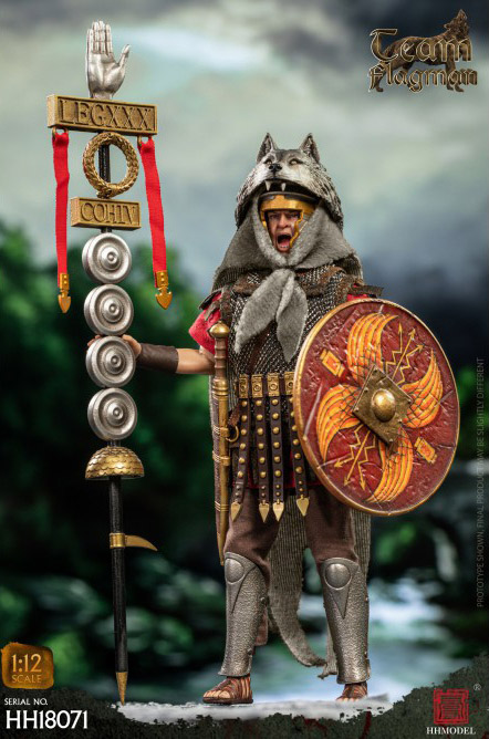Imperial Legion Roman Team Flagman Bearer 1/12 Scale Action Figure Gallery Image 7