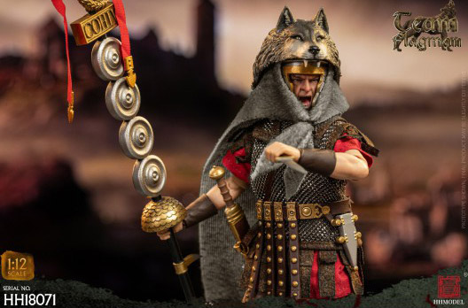 Imperial Legion Roman Team Flagman Bearer 1/12 Scale Action Figure Gallery Image 6
