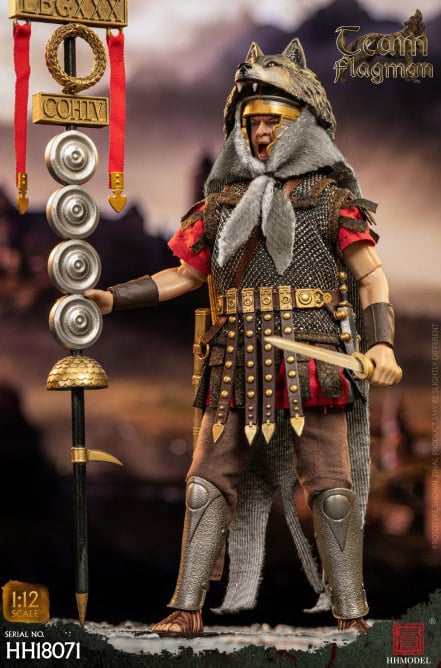 Imperial Legion Roman Team Flagman Bearer 1/12 Scale Action Figure Gallery Image 3