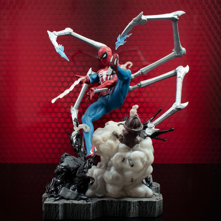 Marvel Gallery Gameverse Spider-Man 2 Spider-Man Deluxe Figure Diorama Gallery Image 4