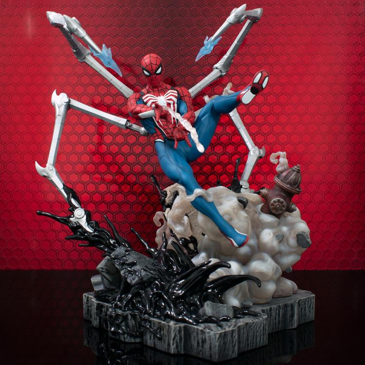 Marvel Gallery Gameverse Spider-Man 2 Spider-Man Deluxe Figure Diorama Gallery Image 3