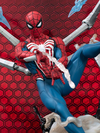 Marvel Gallery Gameverse Spider-Man 2 Spider-Man Deluxe Figure Diorama Gallery Image 2