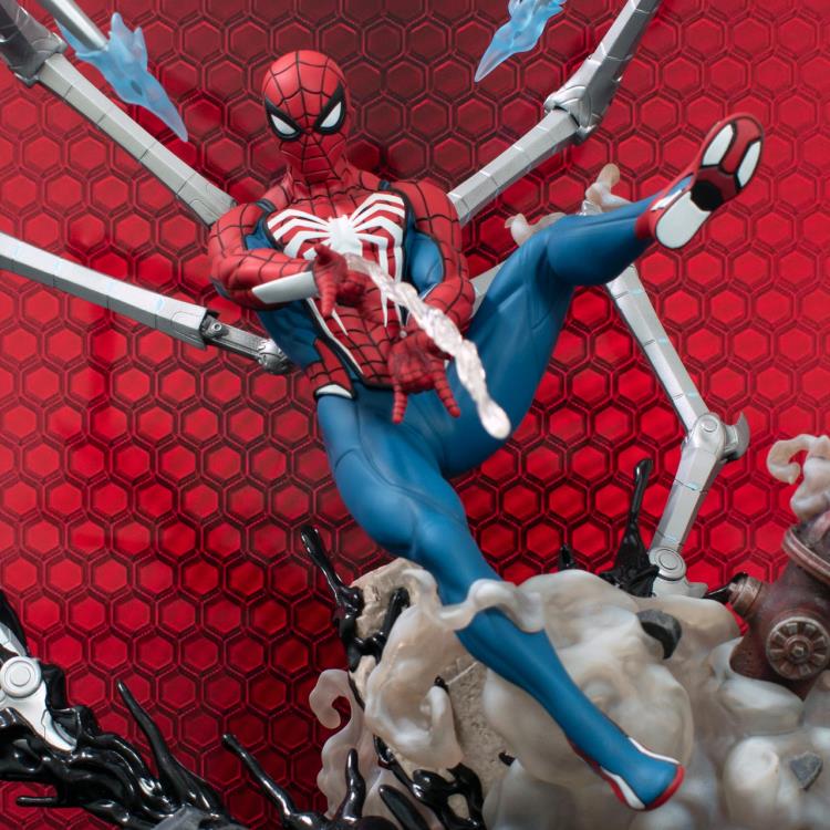 Marvel Gallery Gameverse Spider-Man 2 Spider-Man Deluxe Figure Diorama Gallery Image 7