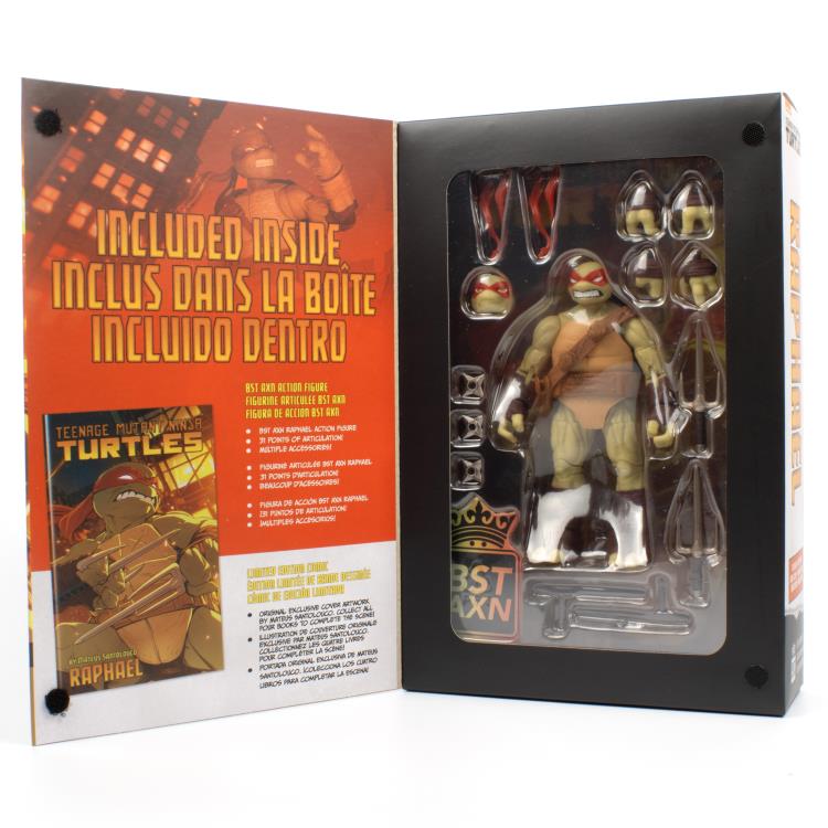 Teenage Mutant Ninja Turtles BST AXN Raphael (Ver. 2) Figure & Comic Set Gallery Image 13