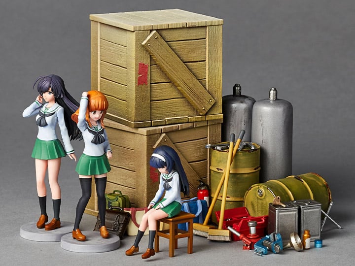 Girls und Panzer das Finale ARTPLA Garage Set B Model Kit