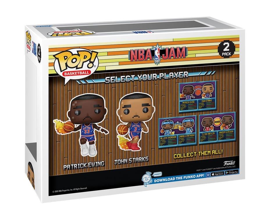 Pop! NBA Jam (30th Anniversary): Patrick Ewing and John Starks Two-Pack Gallery Image 4