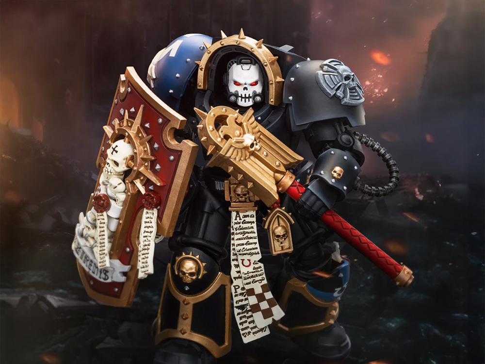 Warhammer 40K Ultramarines Chaplain in Terminator Armor 1/18 Scale Action Figure Gallery Image 1