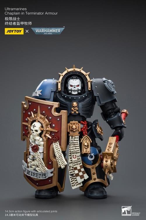 Warhammer 40K Ultramarines Chaplain in Terminator Armor 1/18 Scale Action Figure Gallery Image 3