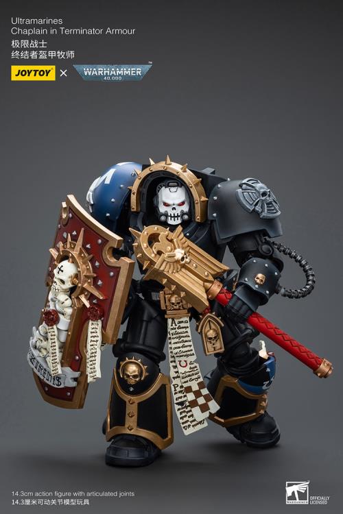 Warhammer 40K Ultramarines Chaplain in Terminator Armor 1/18 Scale Action Figure Gallery Image 8