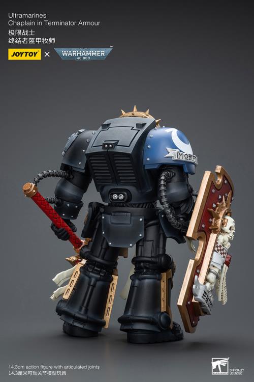 Warhammer 40K Ultramarines Chaplain in Terminator Armor 1/18 Scale Action Figure Gallery Image 5