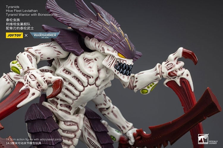 Warhammer 40K Tyranids Hive Fleet Leviathan Tyranid Warrior with Bonesword 1/18 Scale Action Figure Gallery Image 7