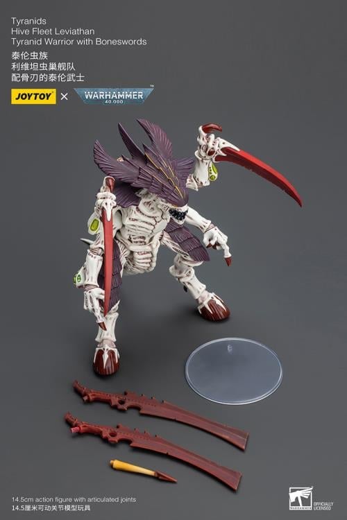 Warhammer 40K Tyranids Hive Fleet Leviathan Tyranid Warrior with Bonesword 1/18 Scale Action Figure Gallery Image 9