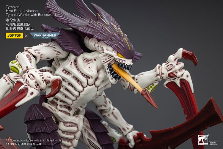 Warhammer 40K Tyranids Hive Fleet Leviathan Tyranid Warrior with Bonesword 1/18 Scale Action Figure Gallery Image 8