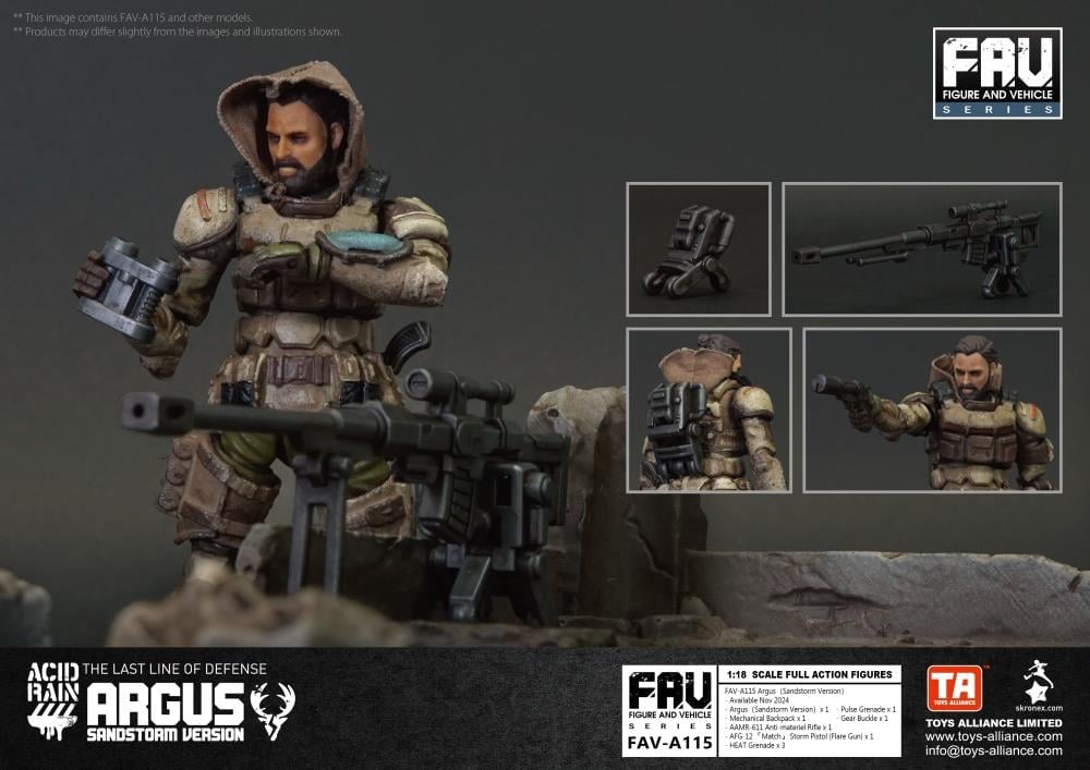 Acid Rain FAV-A115 Argus (Sandstorm Ver.) Action Figure Gallery Image 6