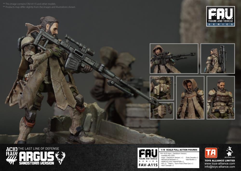 Acid Rain FAV-A115 Argus (Sandstorm Ver.) Action Figure Gallery Image 8