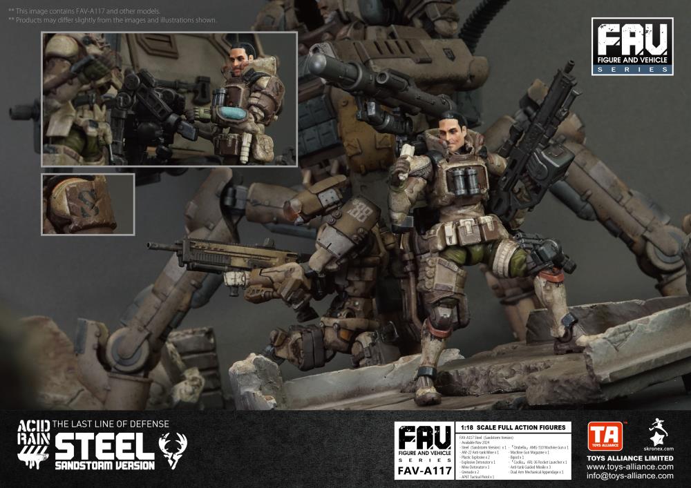 Acid Rain FAV-A117 Steel (Sandstorm Ver.) Action Figure Gallery Image 10