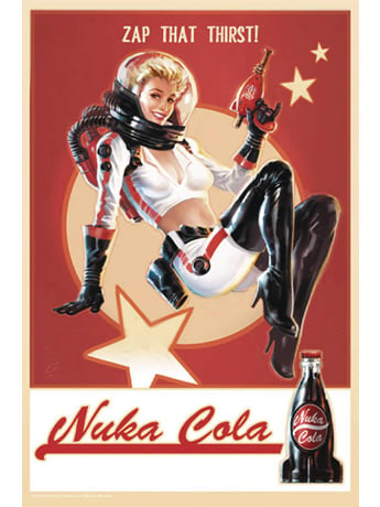 Fallout Nuka Cola Pin-Up PX Previews Exclusive Sign Replica Gallery Image 2