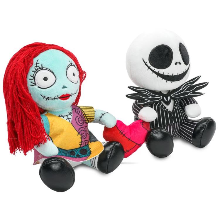 The Nightmare Before Christmas Phunny Jack & Sally with Heart Plush Gallery Image 3
