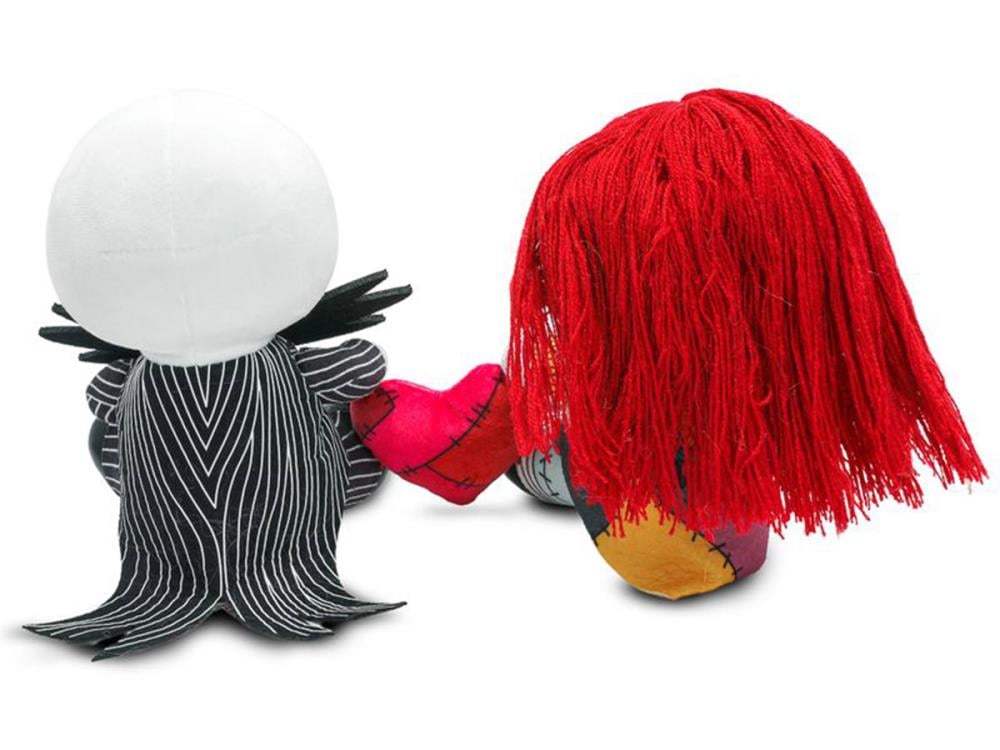 The Nightmare Before Christmas Phunny Jack & Sally with Heart Plush Gallery Image 6
