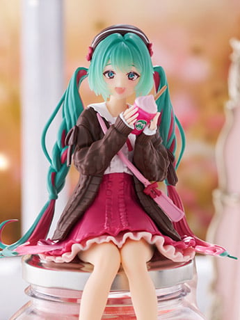 Vocaloid Hatsune Miku (Autumn Date Pink Color Ver.) Noodle Stopper Figure Gallery Image 2