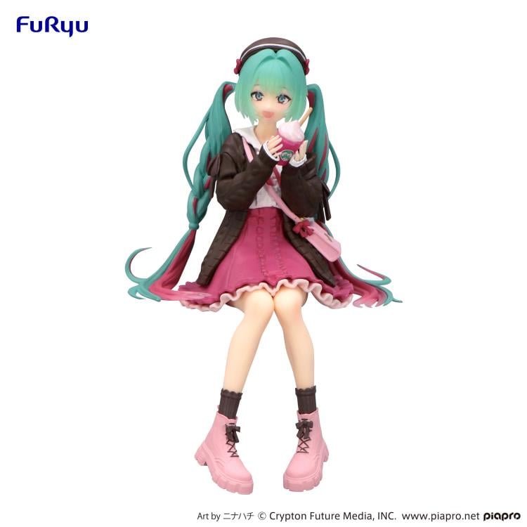 Vocaloid Hatsune Miku (Autumn Date Pink Color Ver.) Noodle Stopper Figure Gallery Image 6